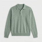 Men's Oversized Polo Sweater