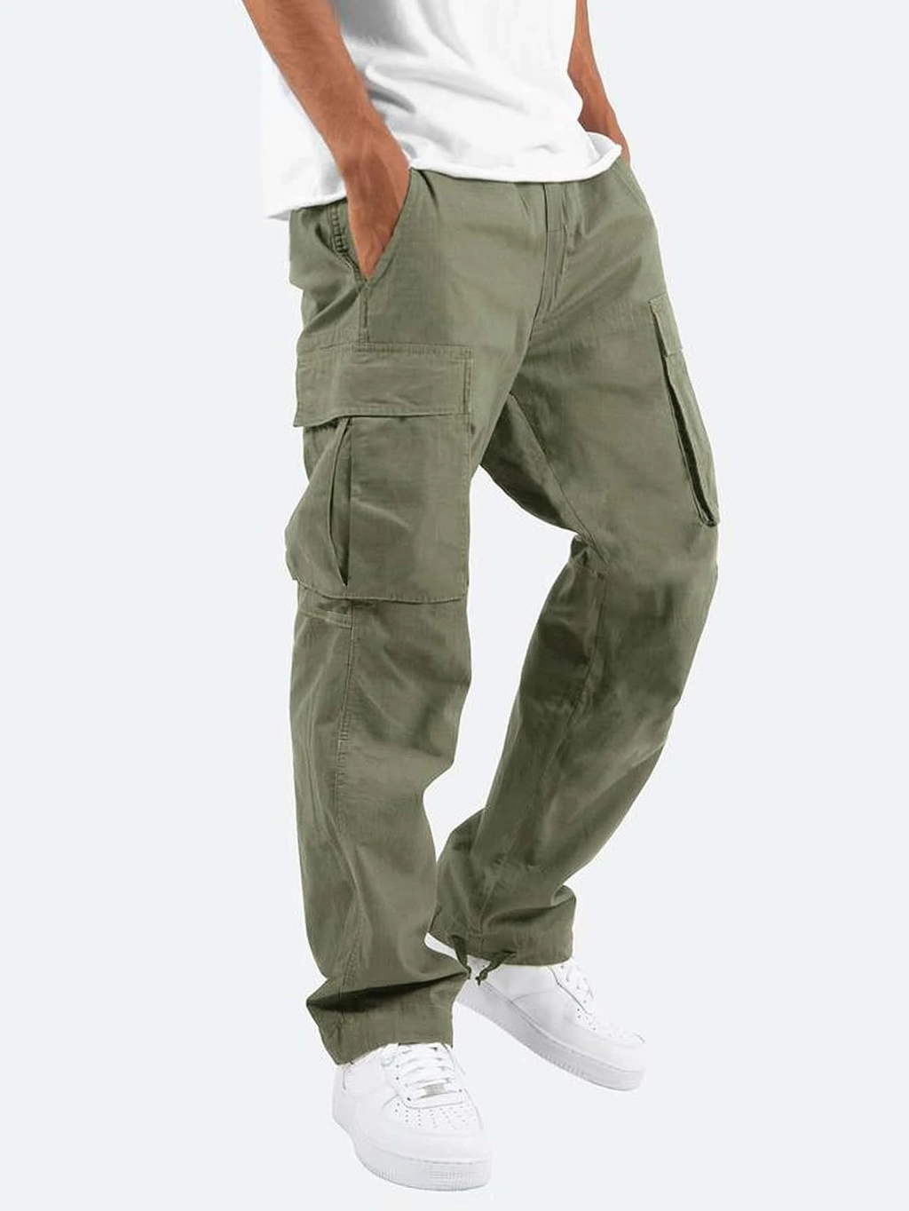 Men's Relaxed Fit Cargo Pants army green