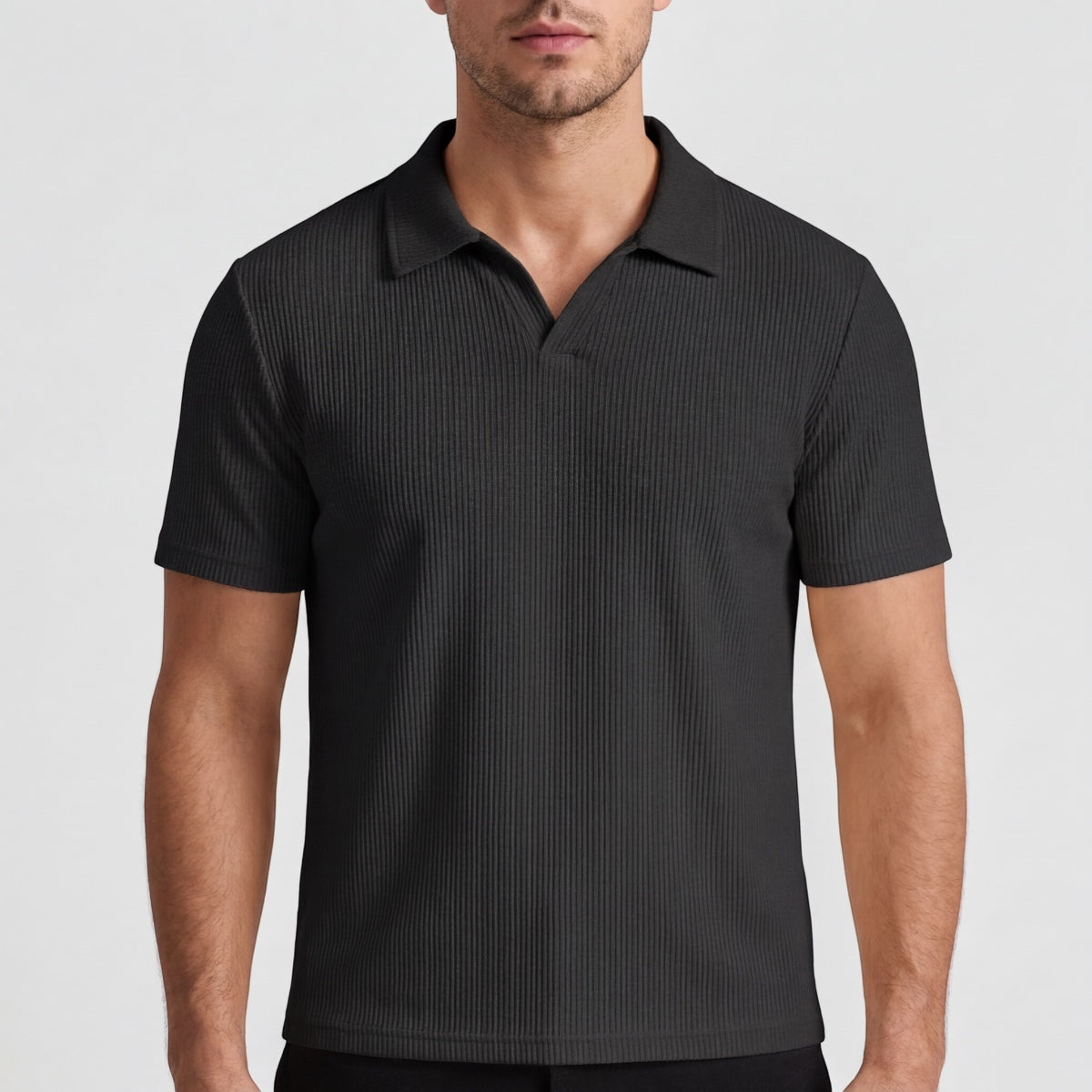 Men's Slim Fit Johnny Collar Polo