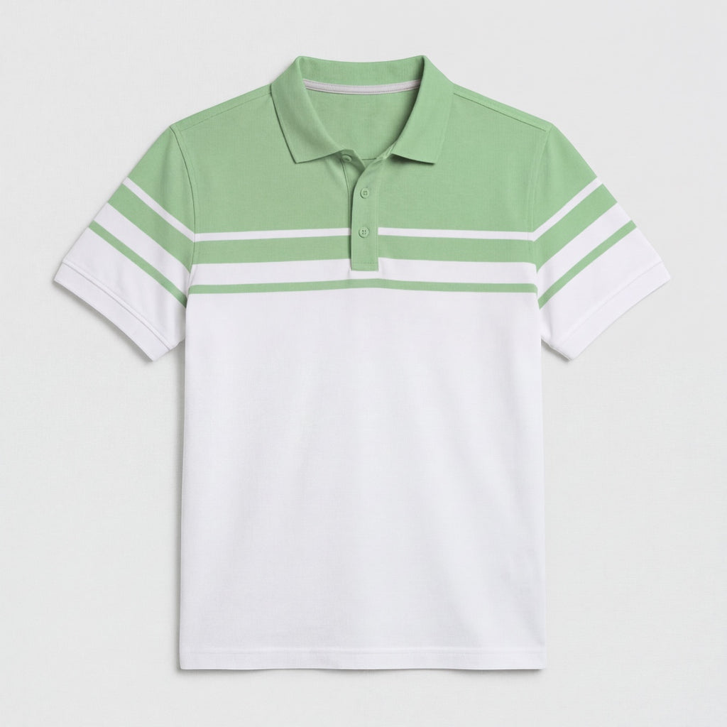 Men's Striped Classic Polo