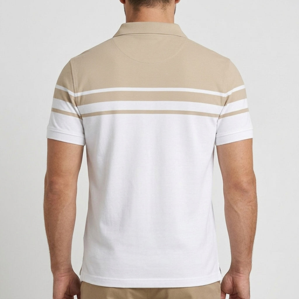 Men's Striped Classic Polo