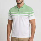 Men's Striped Classic Polo