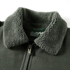 men's button-up long sleeve jacket