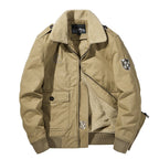 men's button-up long sleeve jacket beige