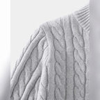 men's cable knit half zip sweater