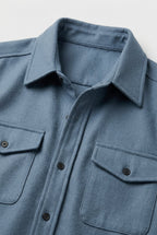 men's casual overshirt in light blue