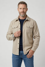men's casual overshirt in beige