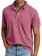 men's casual polo shirt in pink