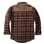 men's checked sherpa-lined shirt jacket