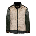 men's checked shirt jacket with pockets