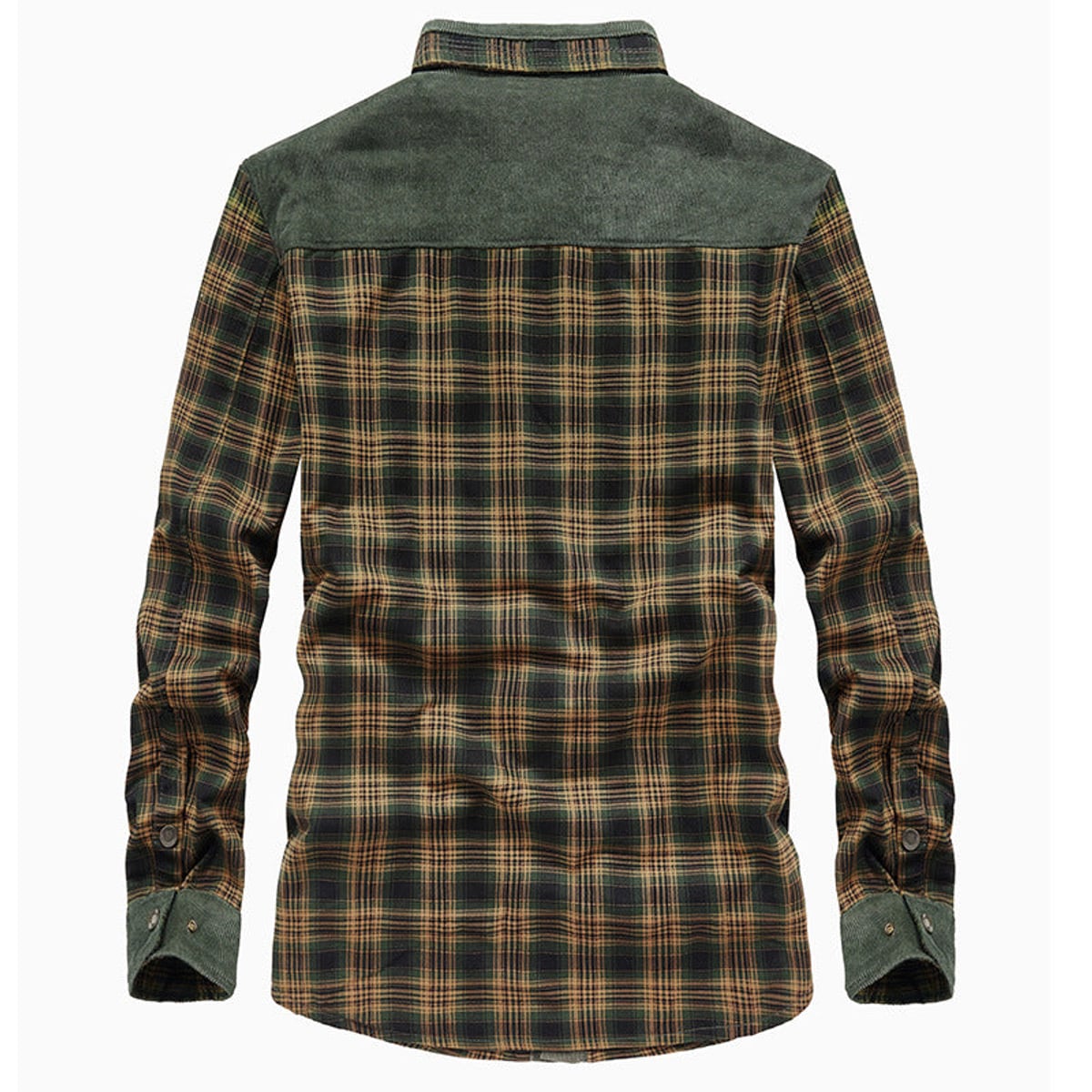 men's checked shirt jacket with pockets