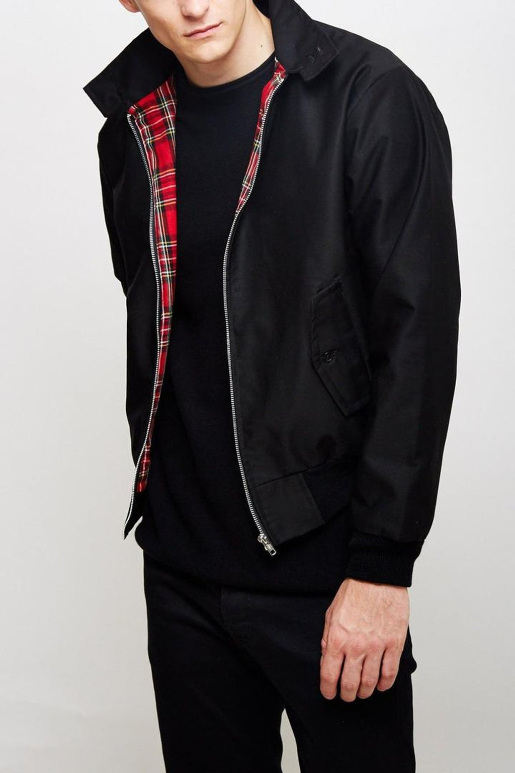 men's classic harrington jacket in black