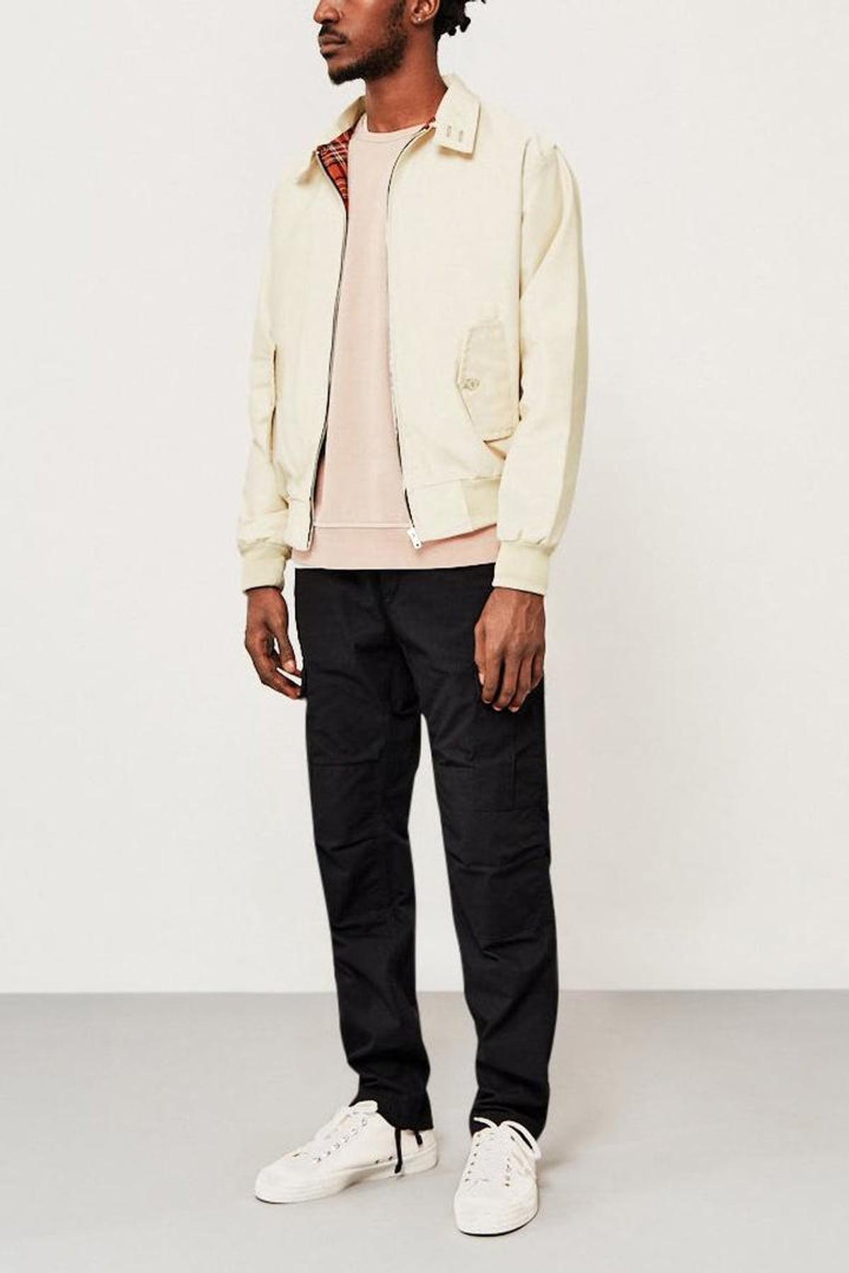 men's classic harrington jacket in beige