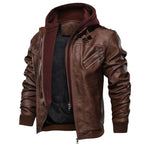 men's detachable hood zip-up jacket