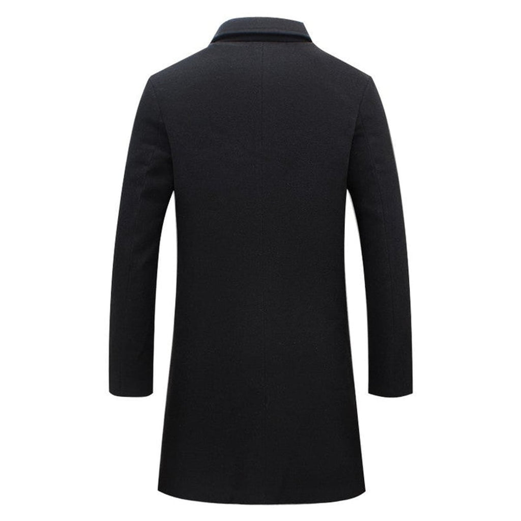 men's double-breasted trench coat