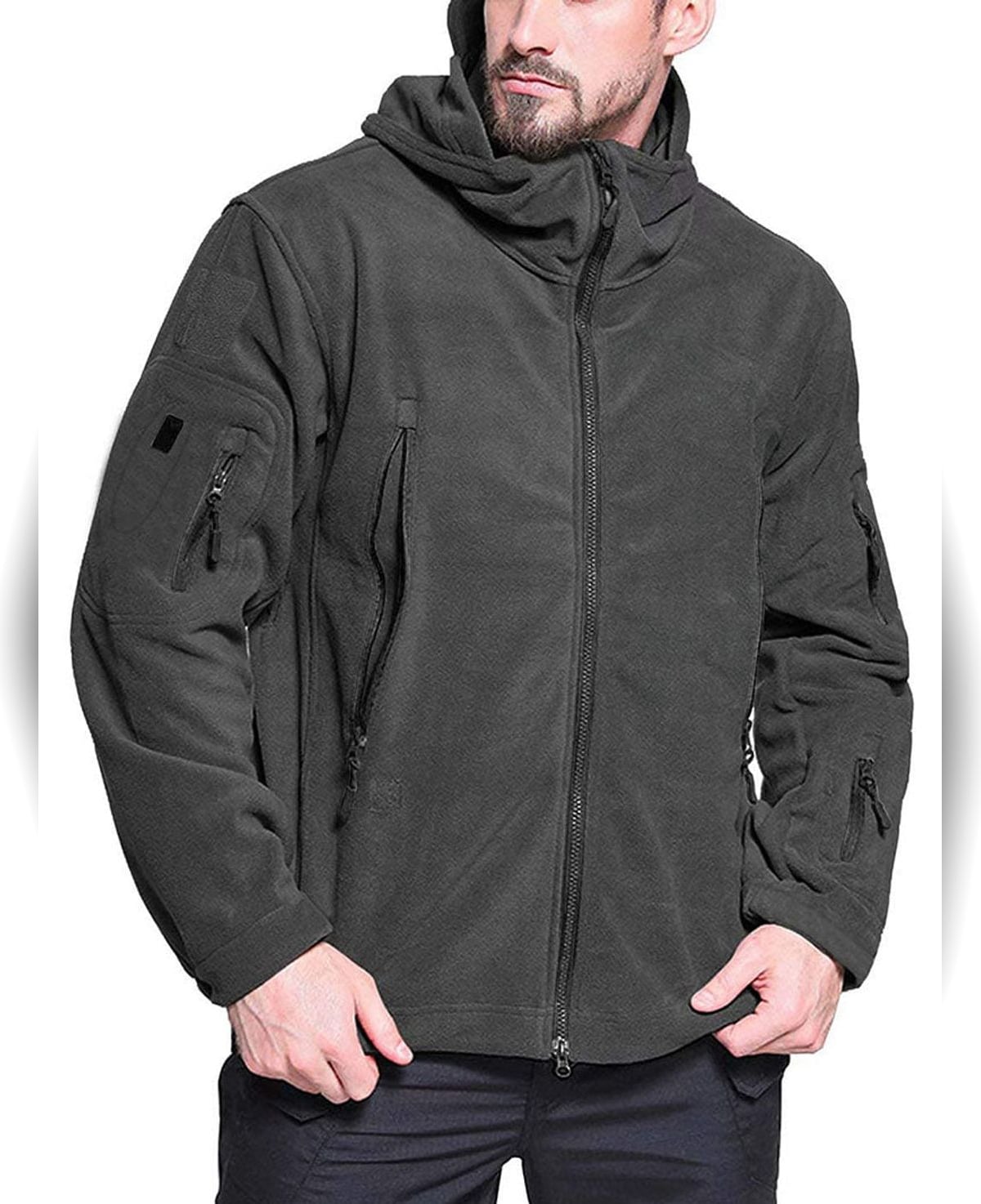 men's full-zip outdoor fleece jacket