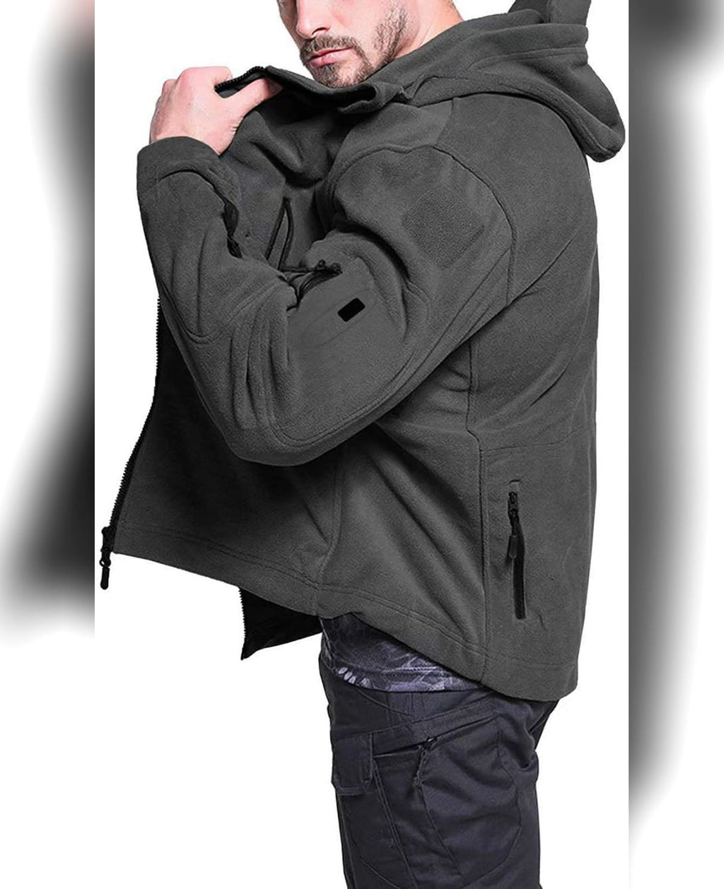 men's full-zip outdoor fleece jacket