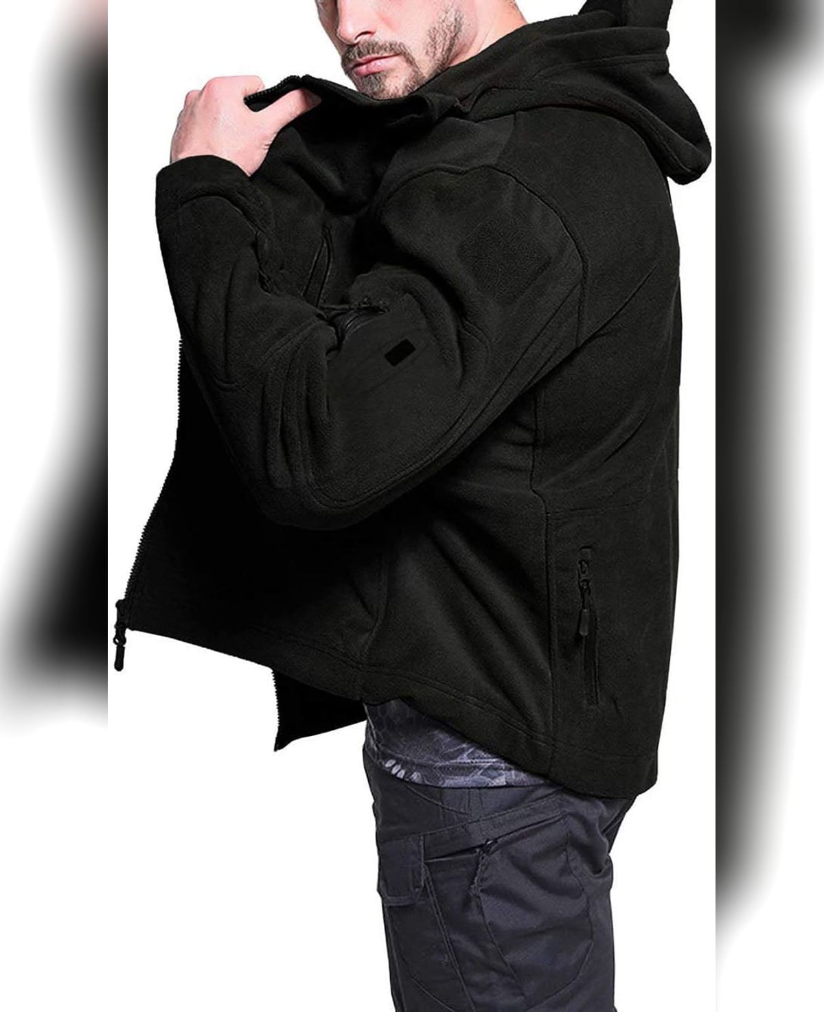 men's full-zip outdoor fleece jacket