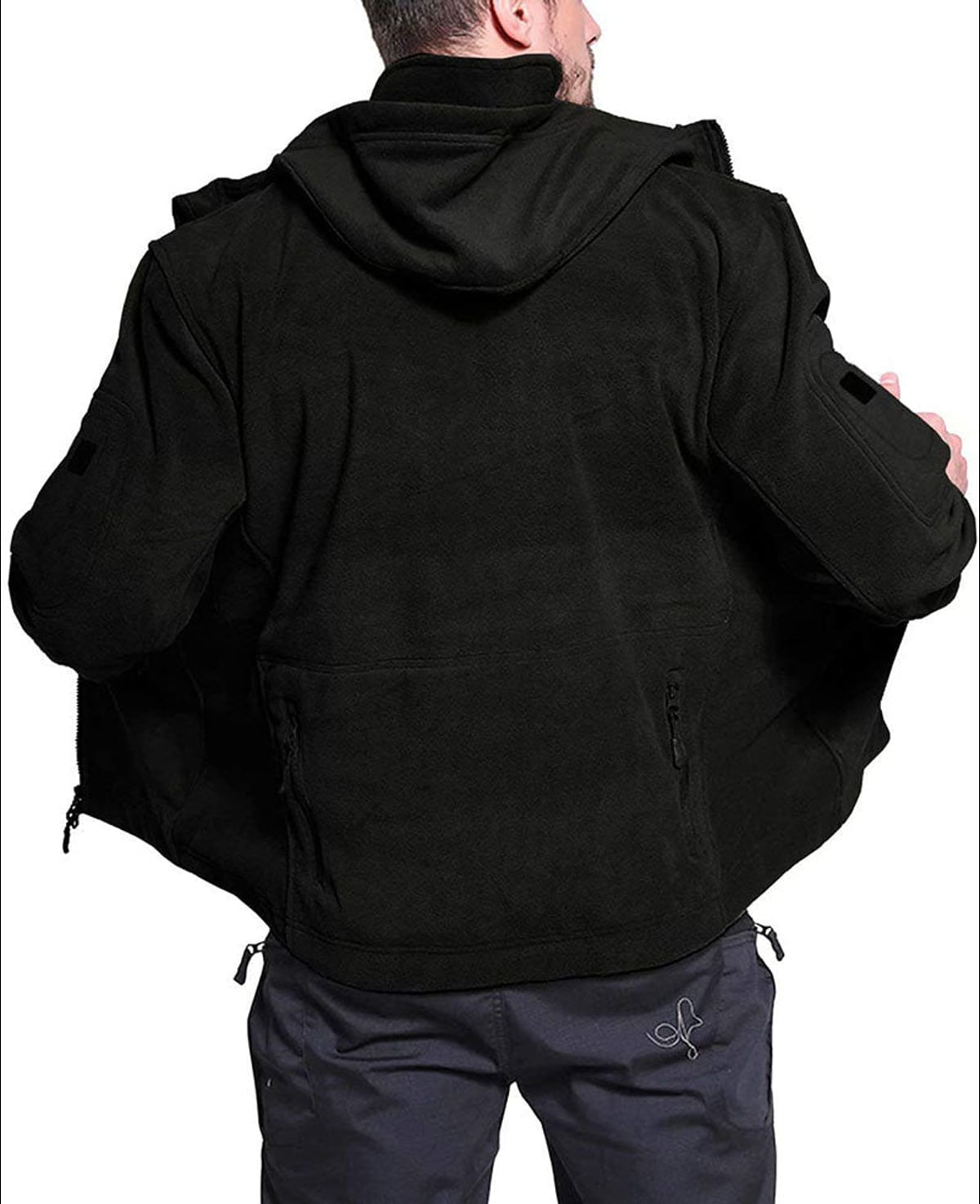 men's full-zip outdoor fleece jacket