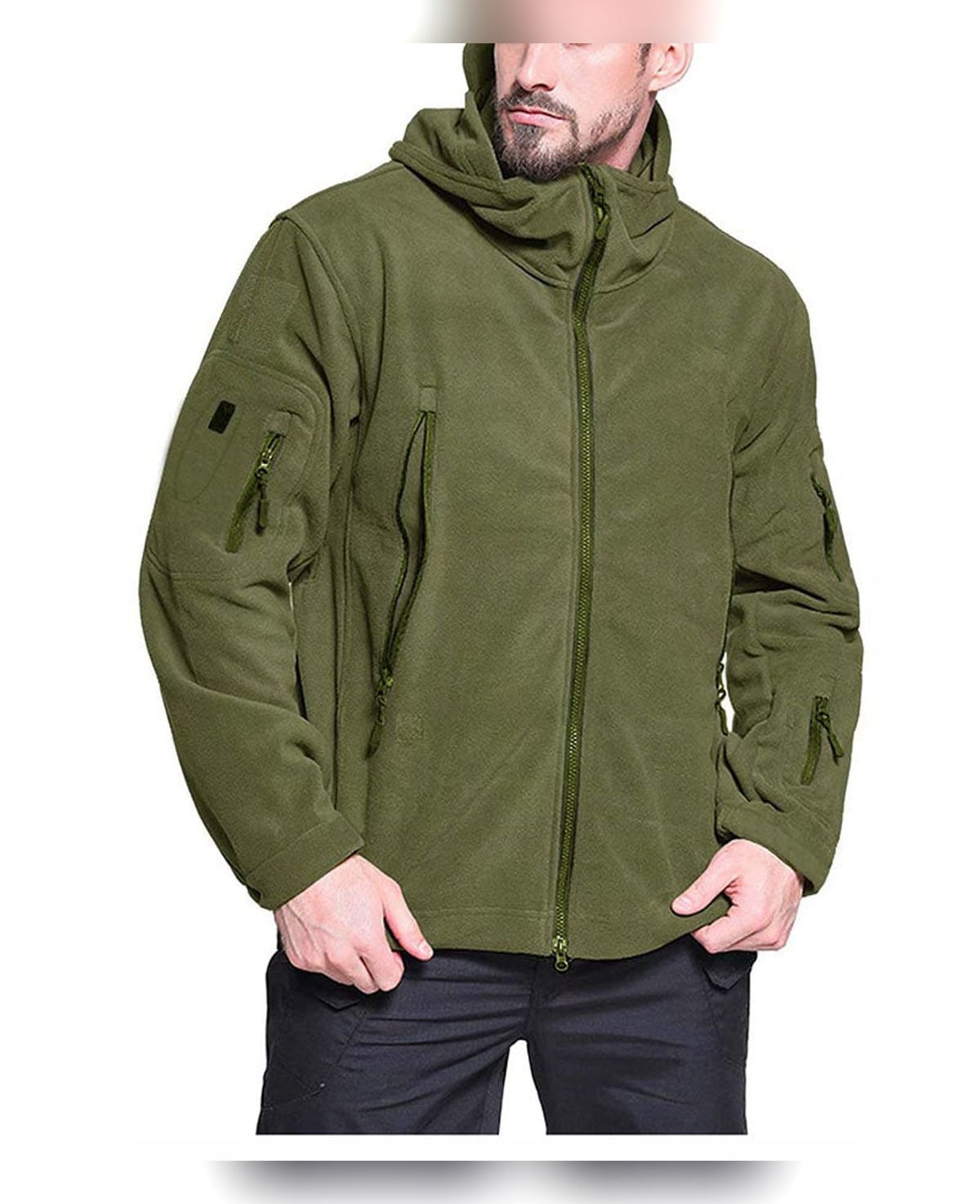 men's full-zip outdoor fleece jacket