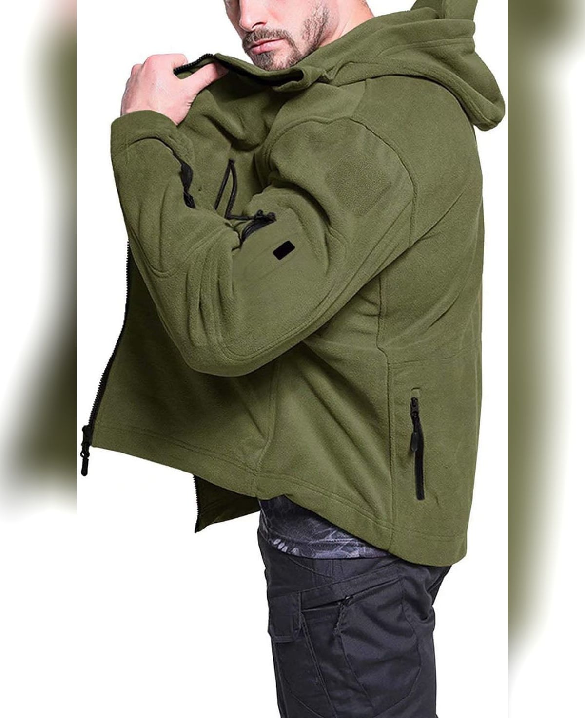 men's full-zip outdoor fleece jacket