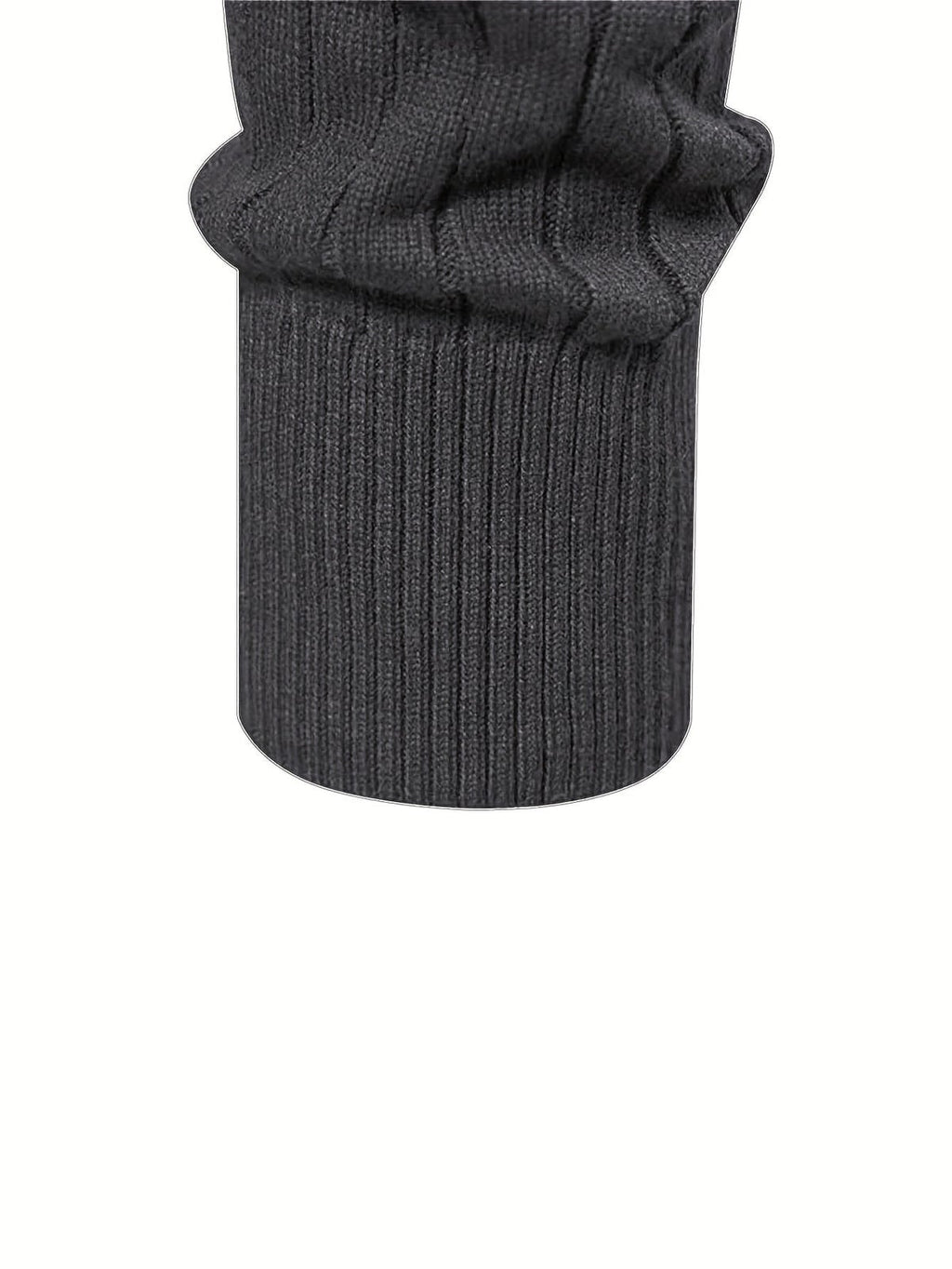 men's half zip stand collar sweater in gray