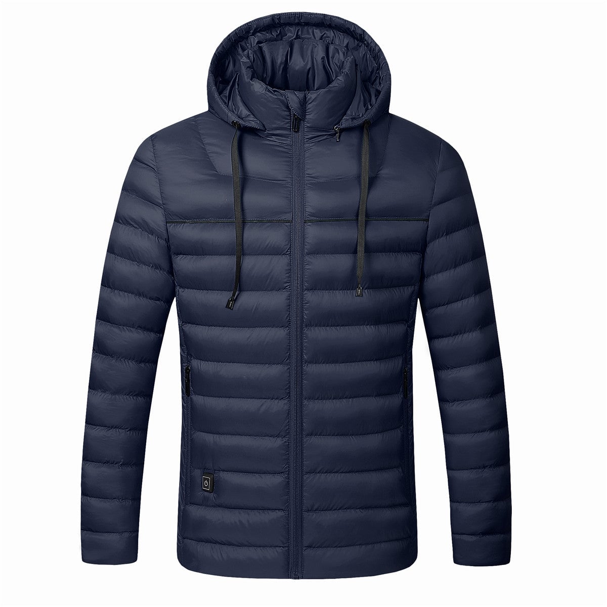 men's heated hooded puffer jacket