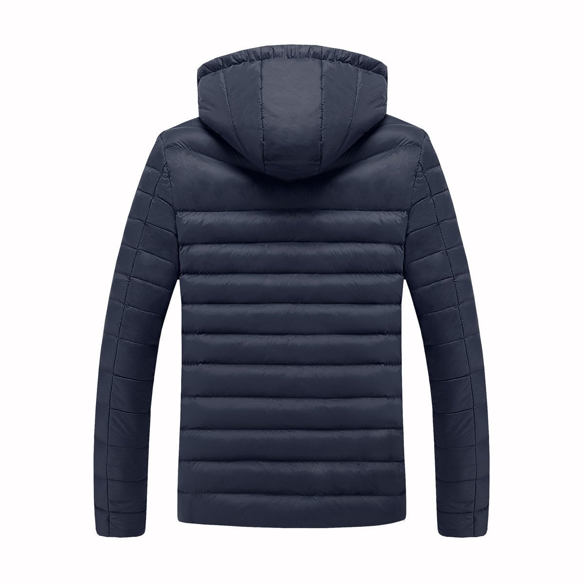 men's heated hooded puffer jacket