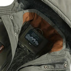men's hooded fleece-lined winter jacket in green