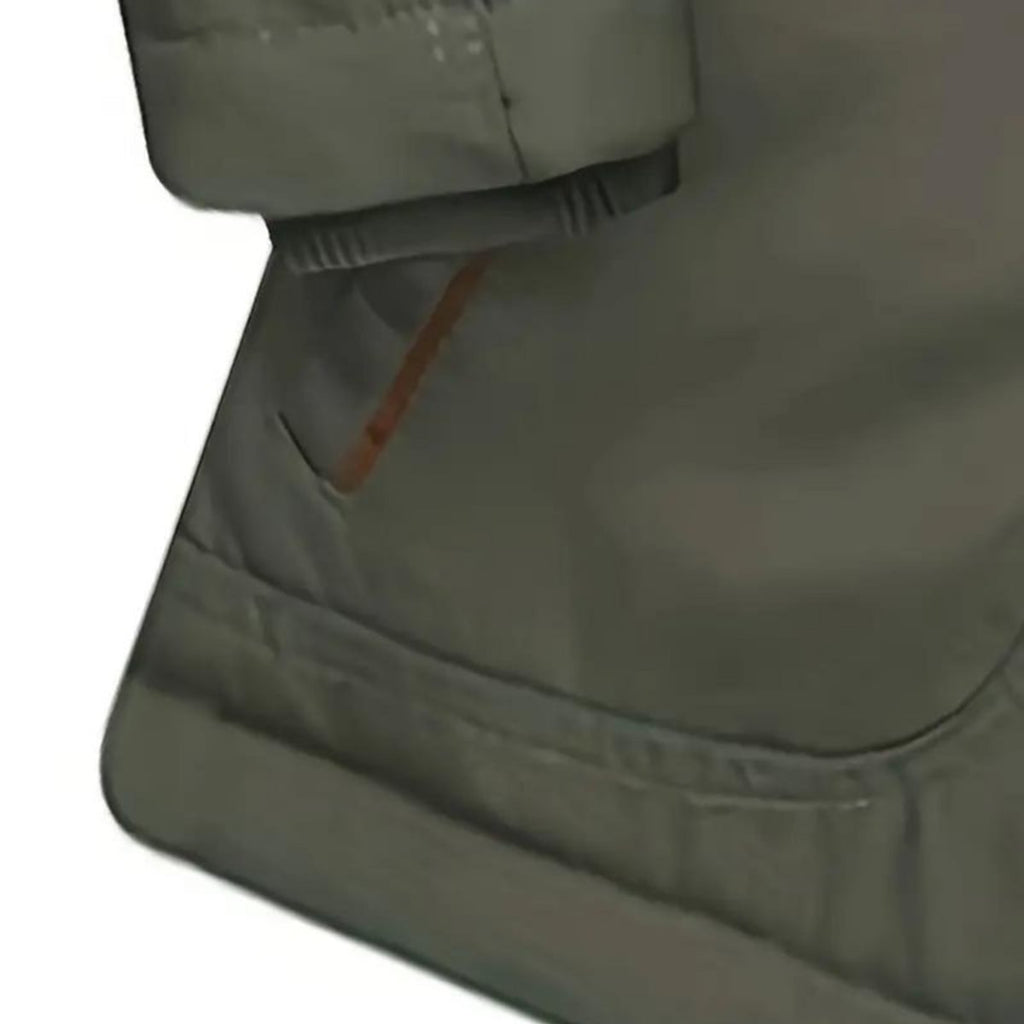 men's hooded fleece-lined winter jacket in green