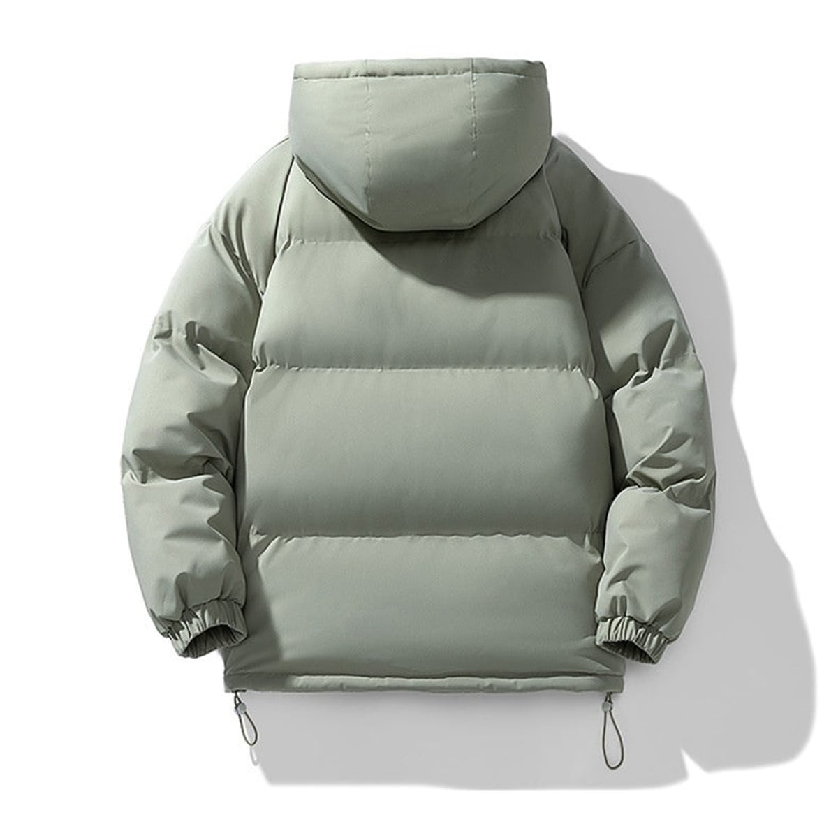 men's hooded puffer jacket in green