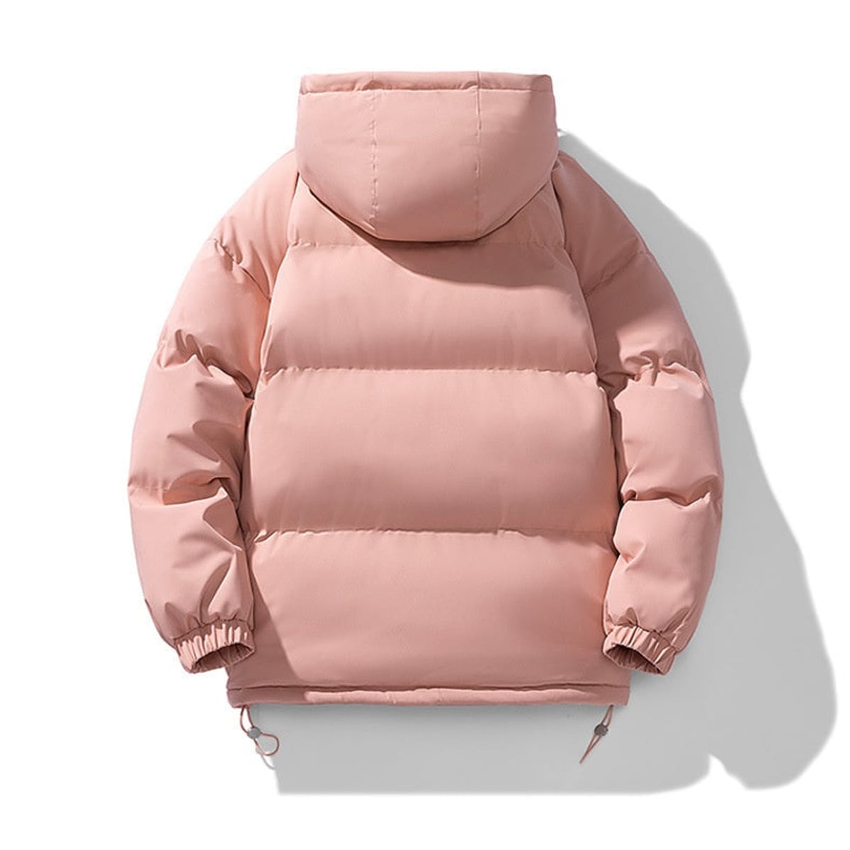 men's hooded puffer jacket in pink