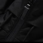 men's hooded slim puffer jacket in black