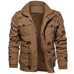 men's insulated field jacket in brown