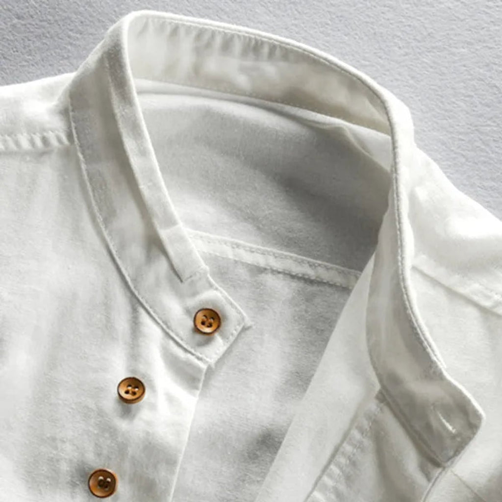 men's japanese style camp collar shirt