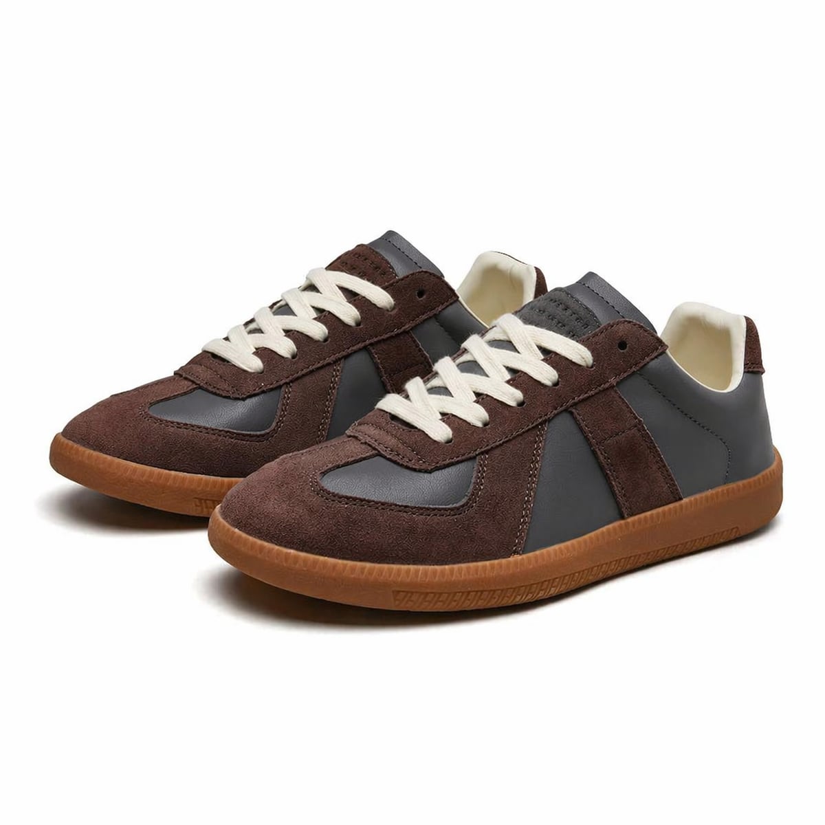 men's lace-up classic sneakers in gray