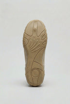 men's lace-up high top sneaker boots in beige