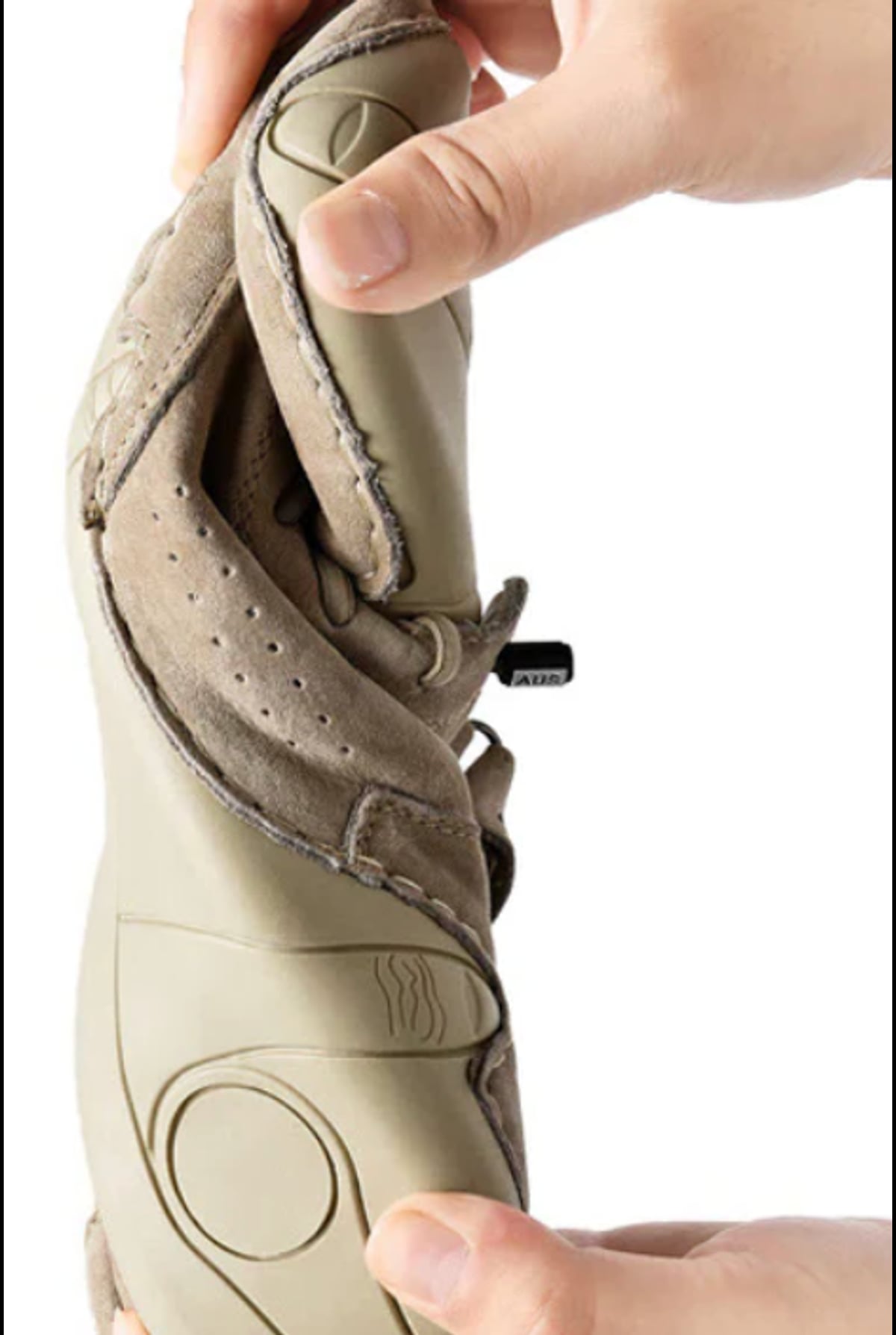 men's lace-up high top sneaker boots in beige