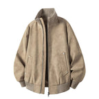 men's long sleeve bomber jacket khaki