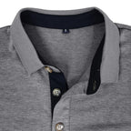 men's long sleeve pocket polo shirt