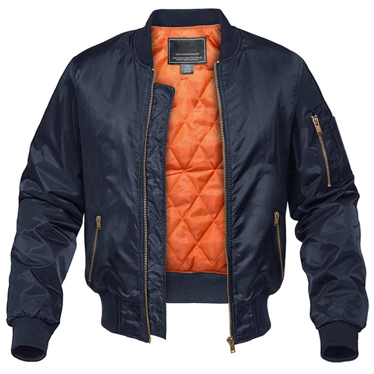 men's ma-1 bomber jacket in navy