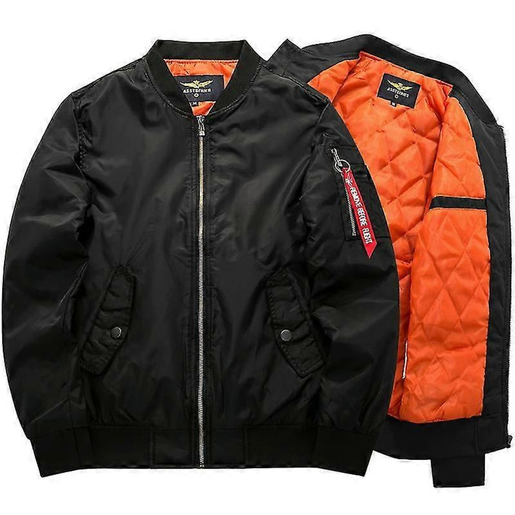men's ma-1 bomber jacket in black