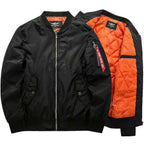 men's ma-1 bomber jacket in black
