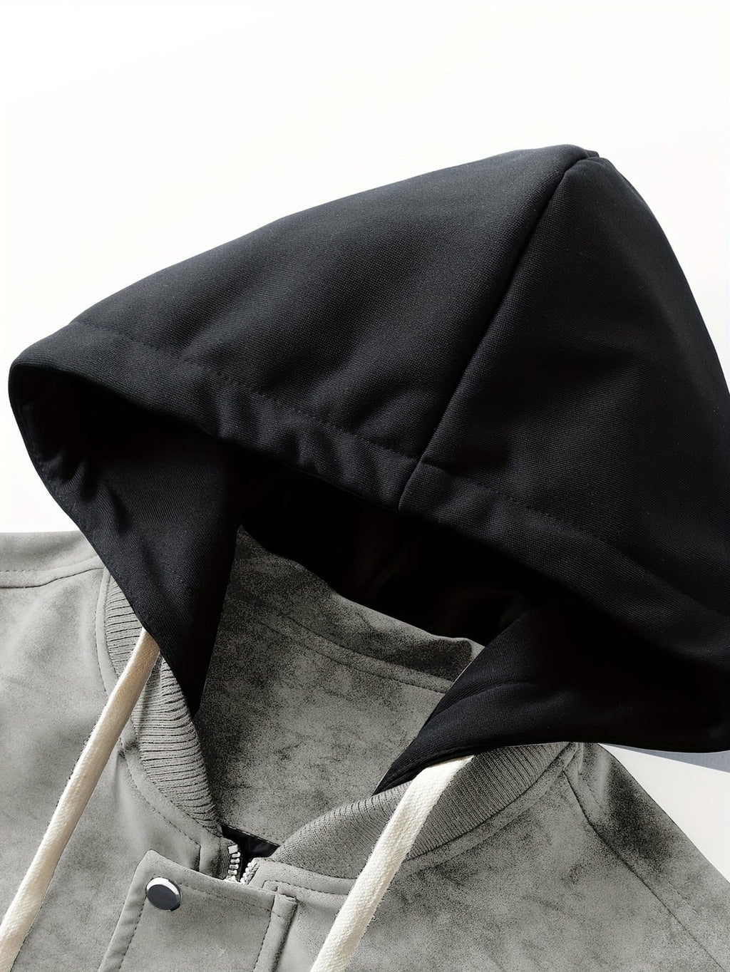 men's oversized hooded utility jacket