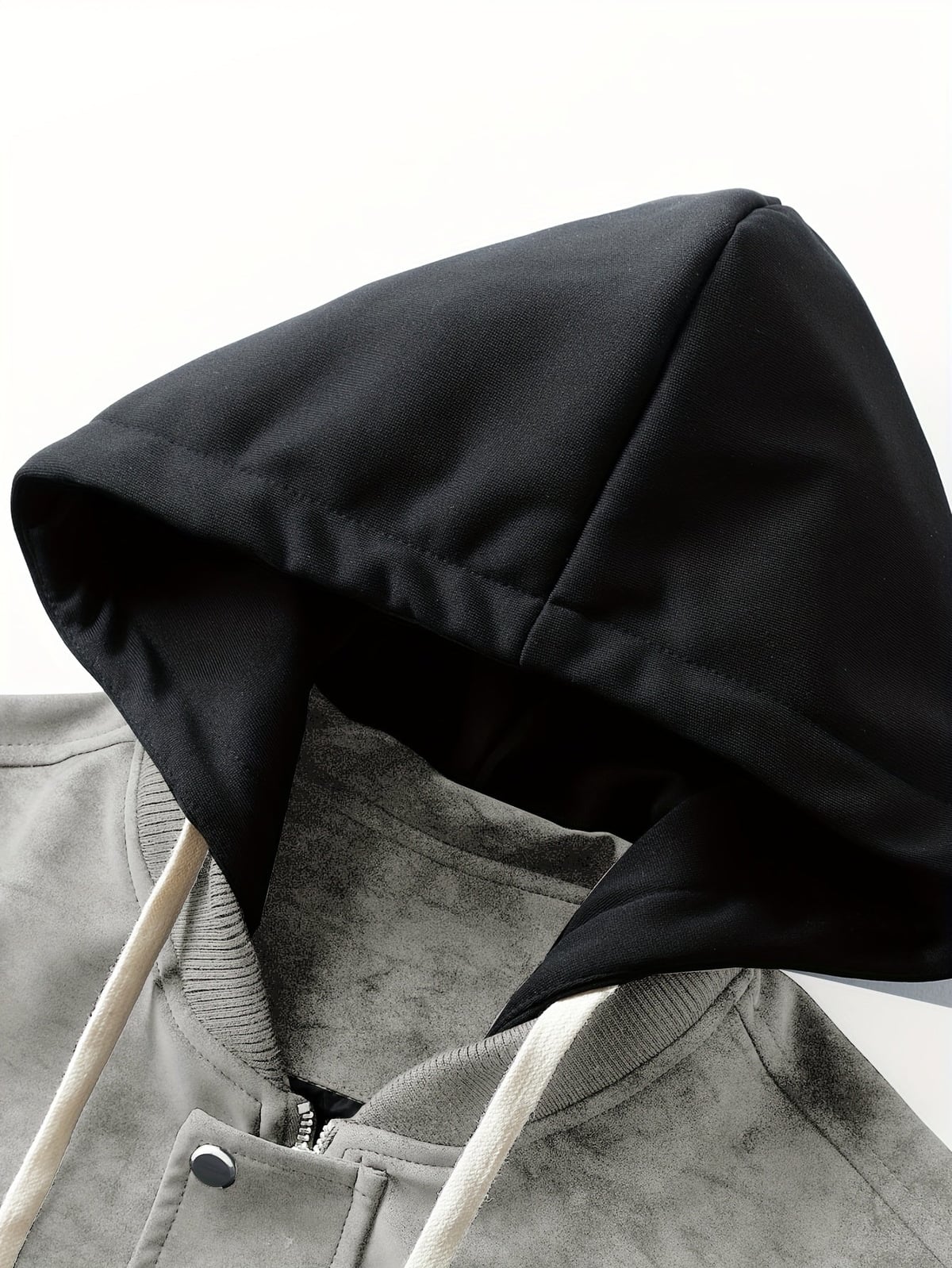 men's oversized hooded utility jacket