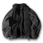 men's oversized sherpa-lined puffer jacket in gray