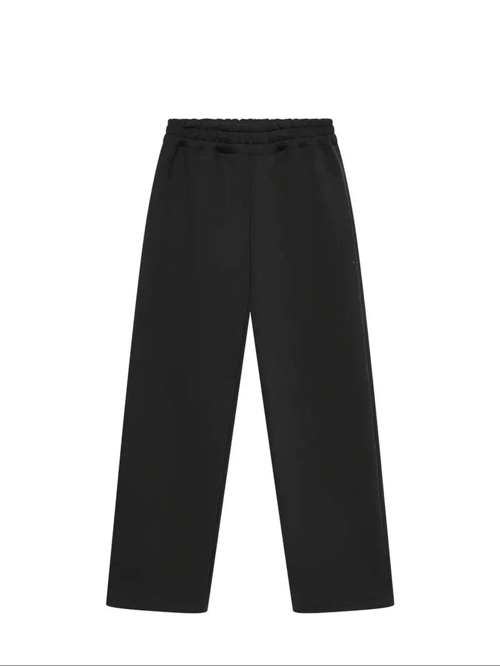 men's oversized wide leg tracksuit set in black