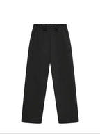 men's oversized wide leg tracksuit set in black