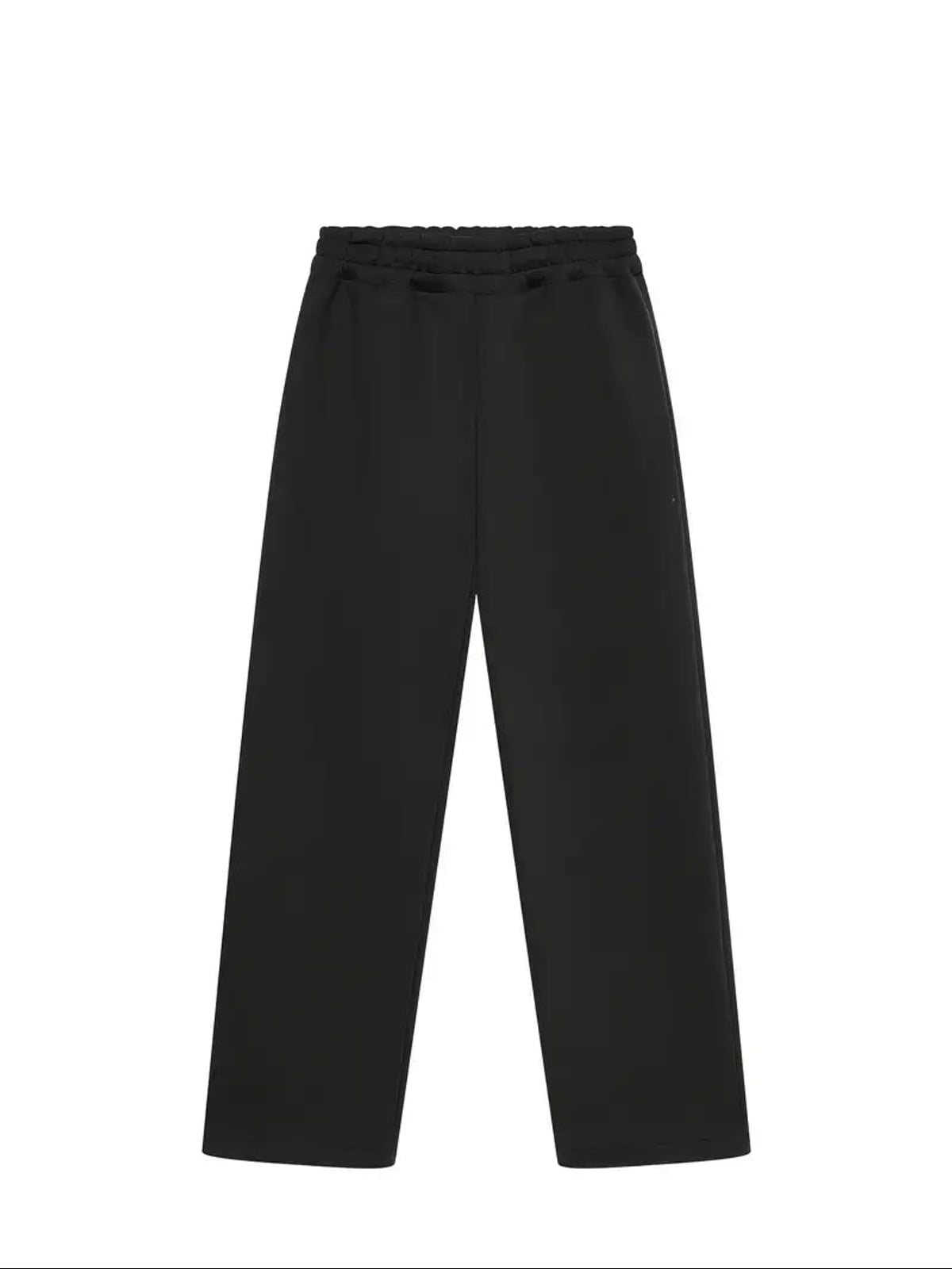men's oversized wide leg tracksuit set in black