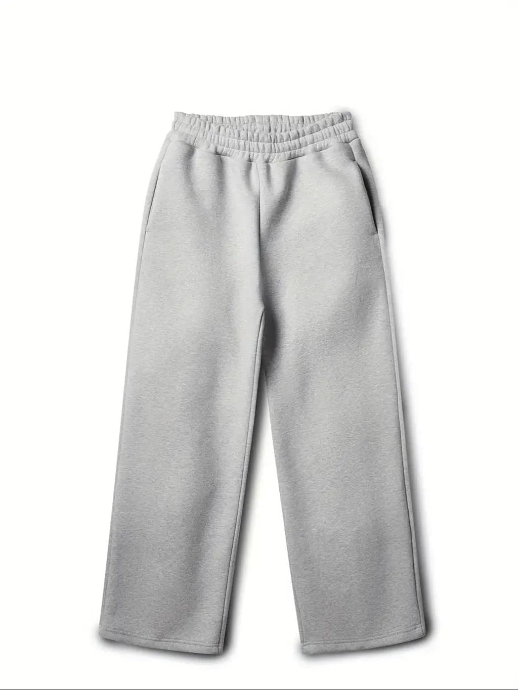 men's oversized wide leg tracksuit set in light gray